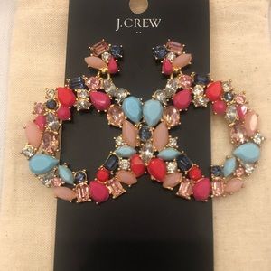 J.CREW Multi Crystal Earrings